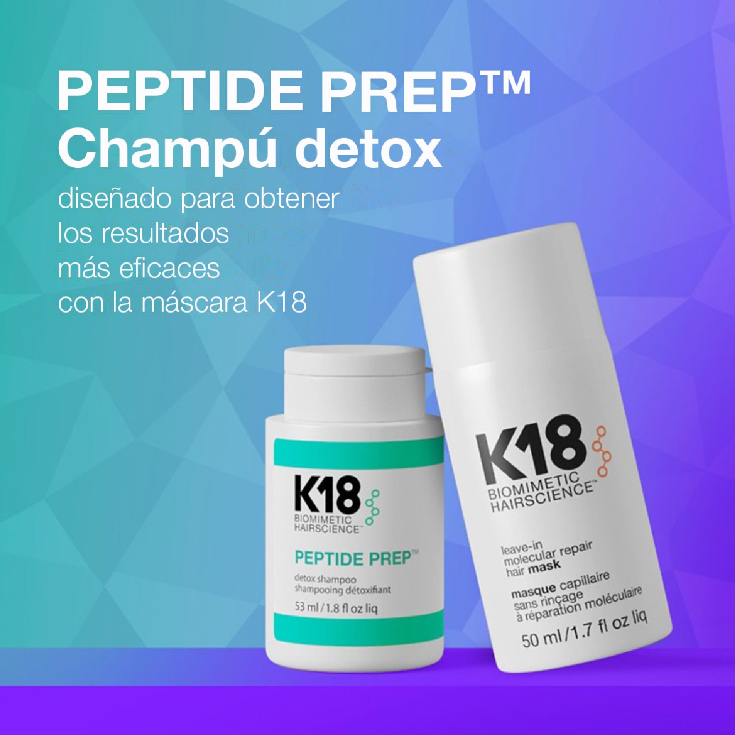 SET PREP + REPAIR AT HOME DUO (DÚO MASCARILLA CAPILAR Y SHAMPOO DESINTOXICANTE)
